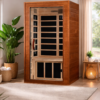 Indoor infrared sauna designed for modern home wellness