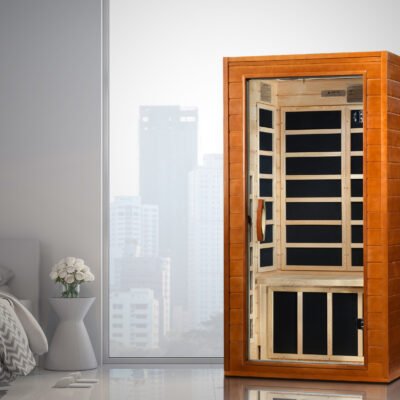Dynamic 1–2 person low EMF infrared sauna