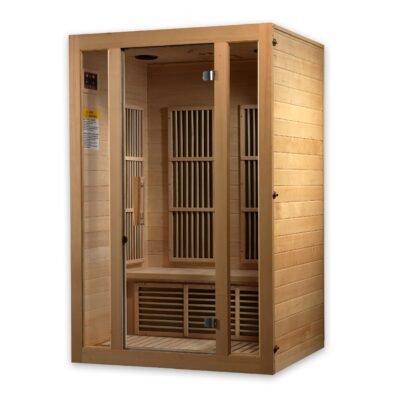Maxxus Seattle 2-person infrared sauna with clear glass door