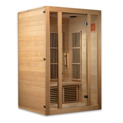 Maxxus Seattle 2-person infrared sauna with clear glass door