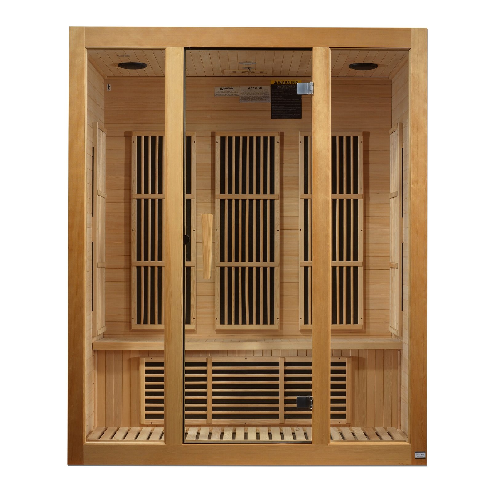 Maxxus Bellevue 3-person infrared sauna with clear glass door
