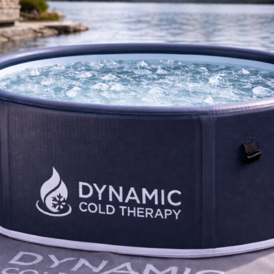 inflatable cold plunge oval spa tub in PVC drop-stitch construction