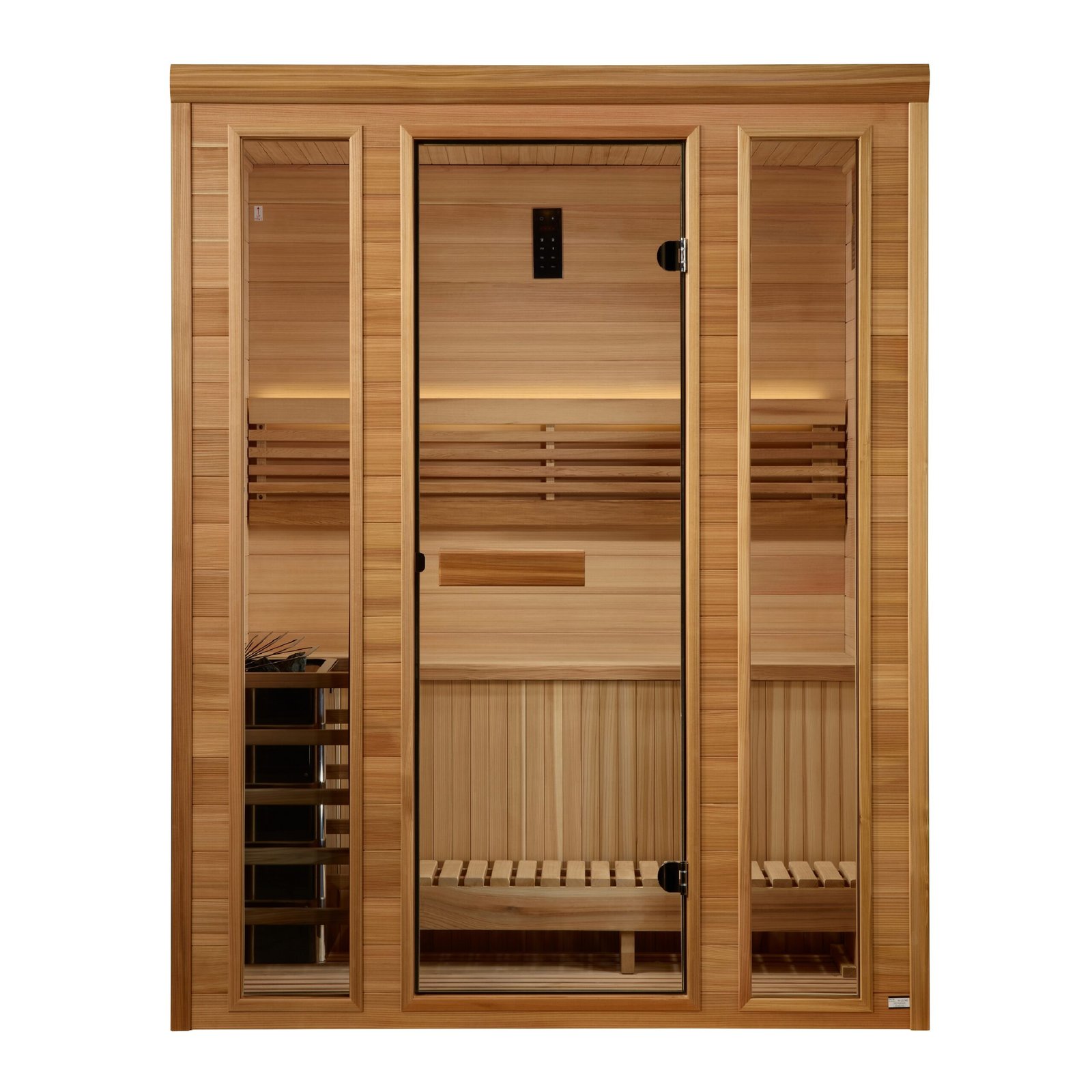 Andermatt Edition sauna exterior in Pacific Premium Clear Cedar