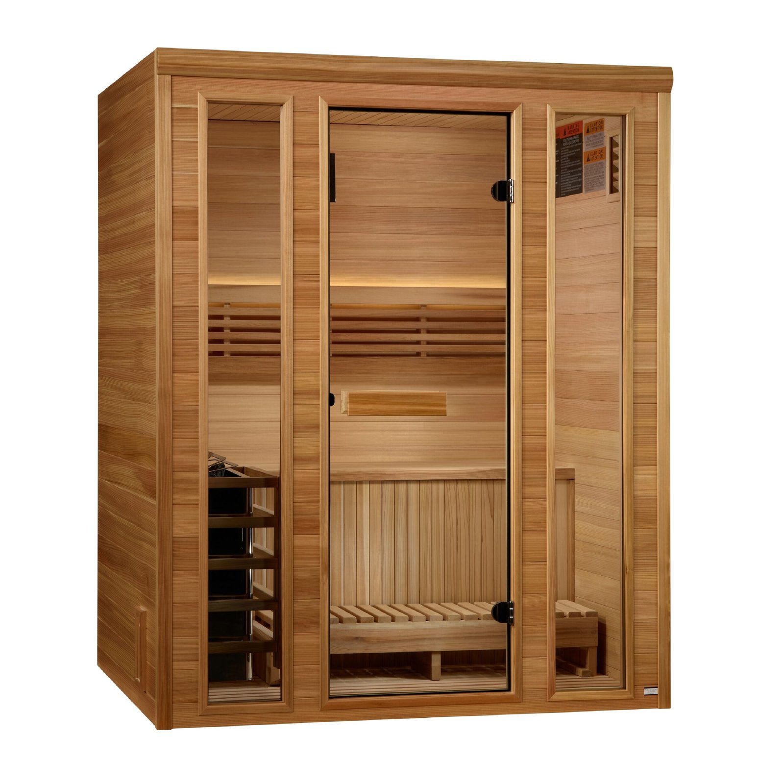 Andermatt Edition sauna exterior in Pacific Premium Clear Cedar
