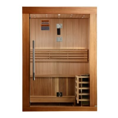 Sundsvall sauna exterior with Pacific clear cedar and clear stain