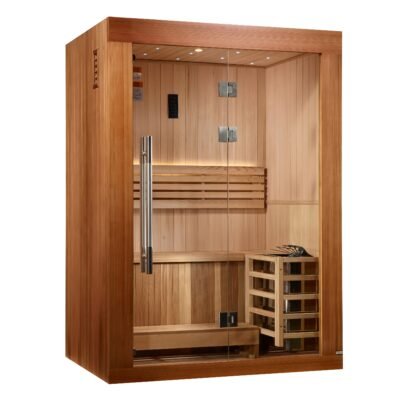 Sundsvall sauna exterior with Pacific clear cedar and clear stain