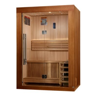 Sundsvall sauna exterior with Pacific clear cedar and clear stain