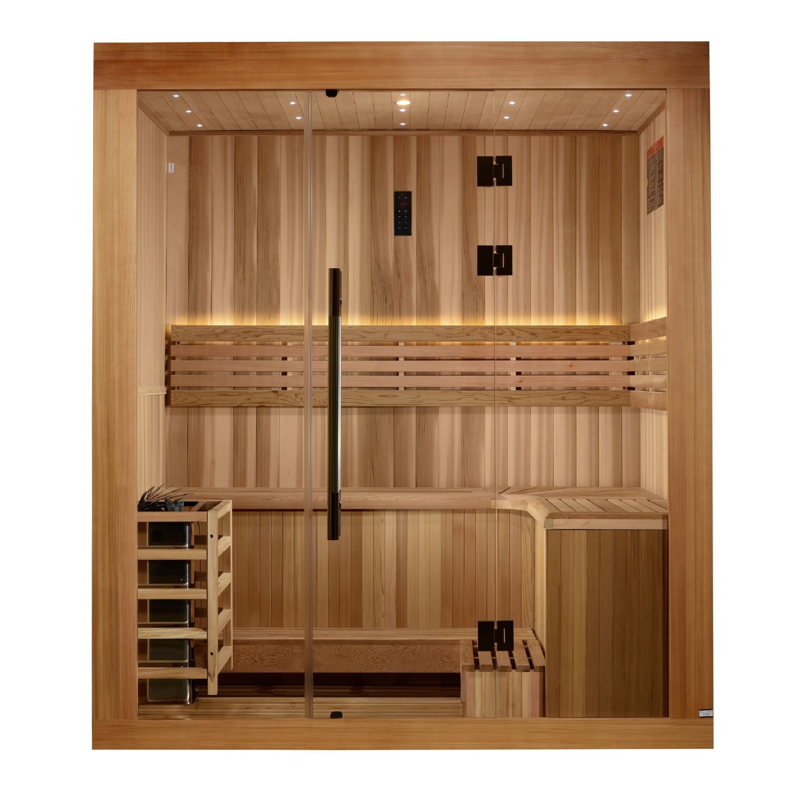 Copenhagen sauna exterior with Pacific clear cedar and clear stain