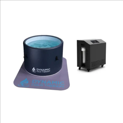 Inflatable Round Spa optional water chiller beside the tub for controlled cooling